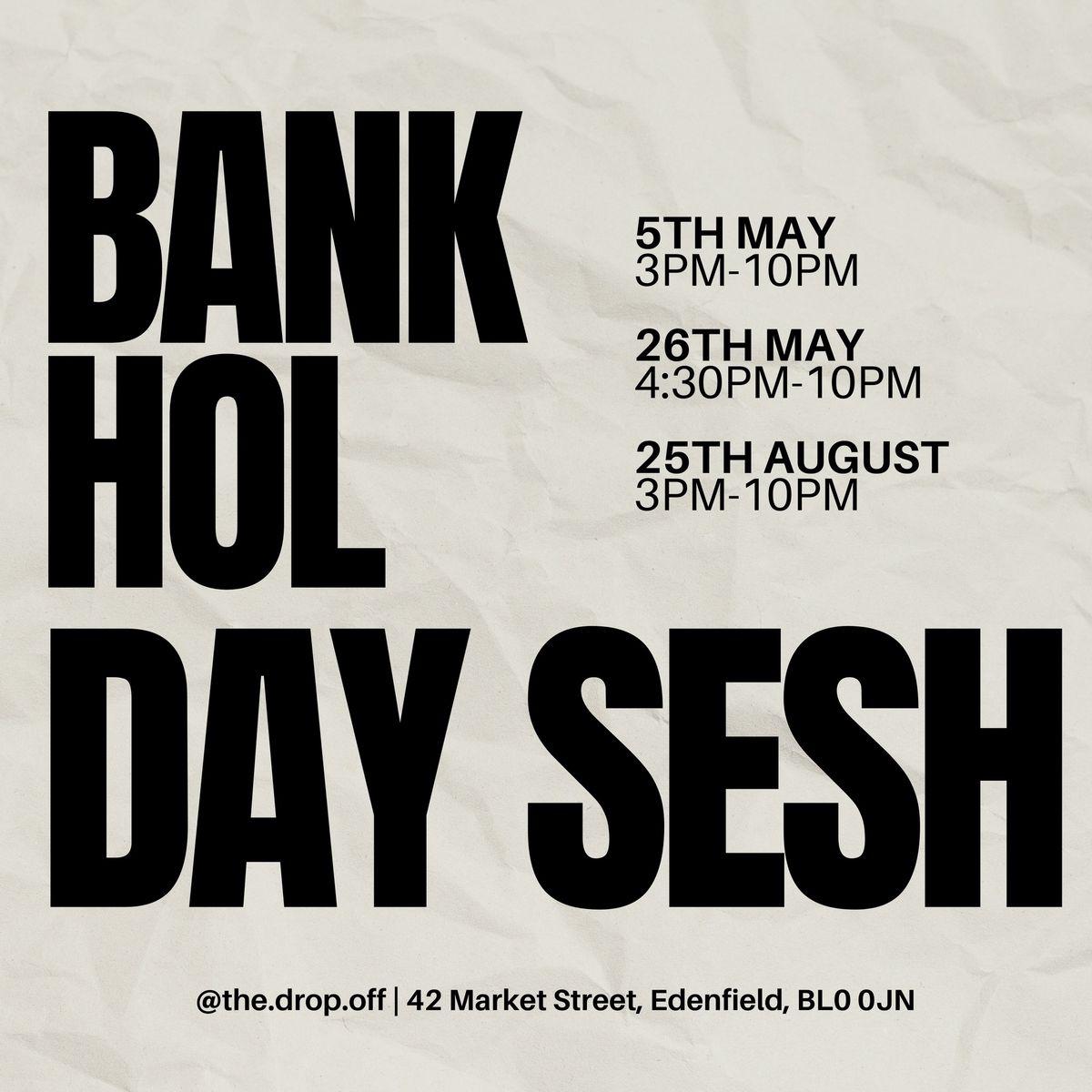 Bank Hol Day Sesh \ud83d\udc83\ud83c\udffb
