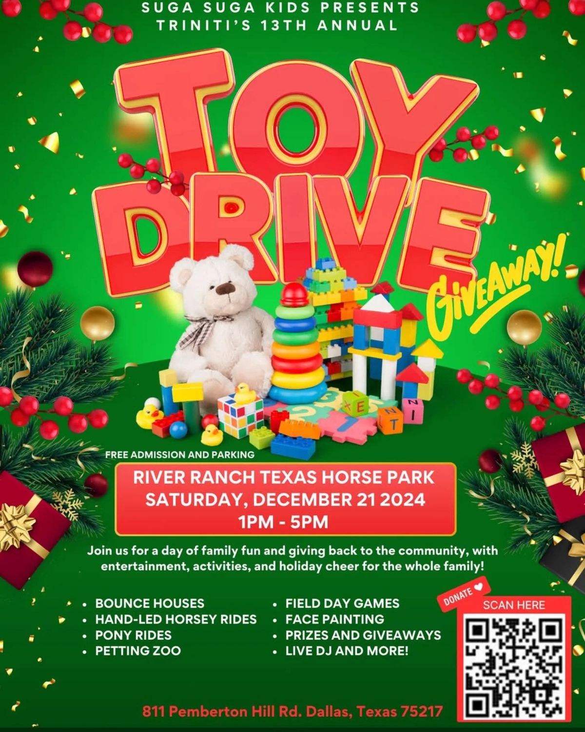 Triniti's 13th Annual Christmas Toy Drive!