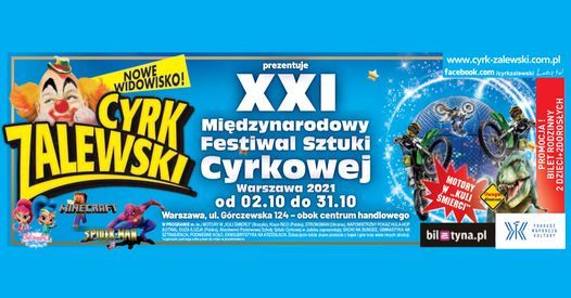 Warszawa: Cyrk Zalewski - Mi\u0119dzynarodowy Festiwal Sztuki Cyrkowej Warszawa 2021
