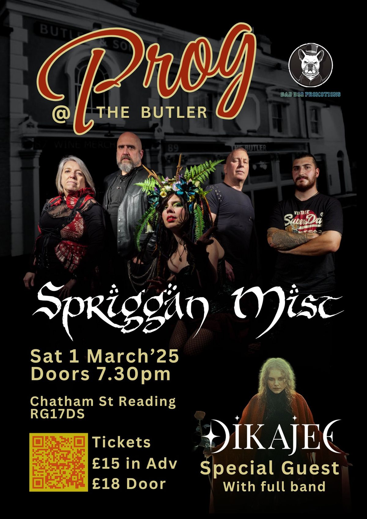 Prog at The Butler - Spriggan Mist & Dikajee