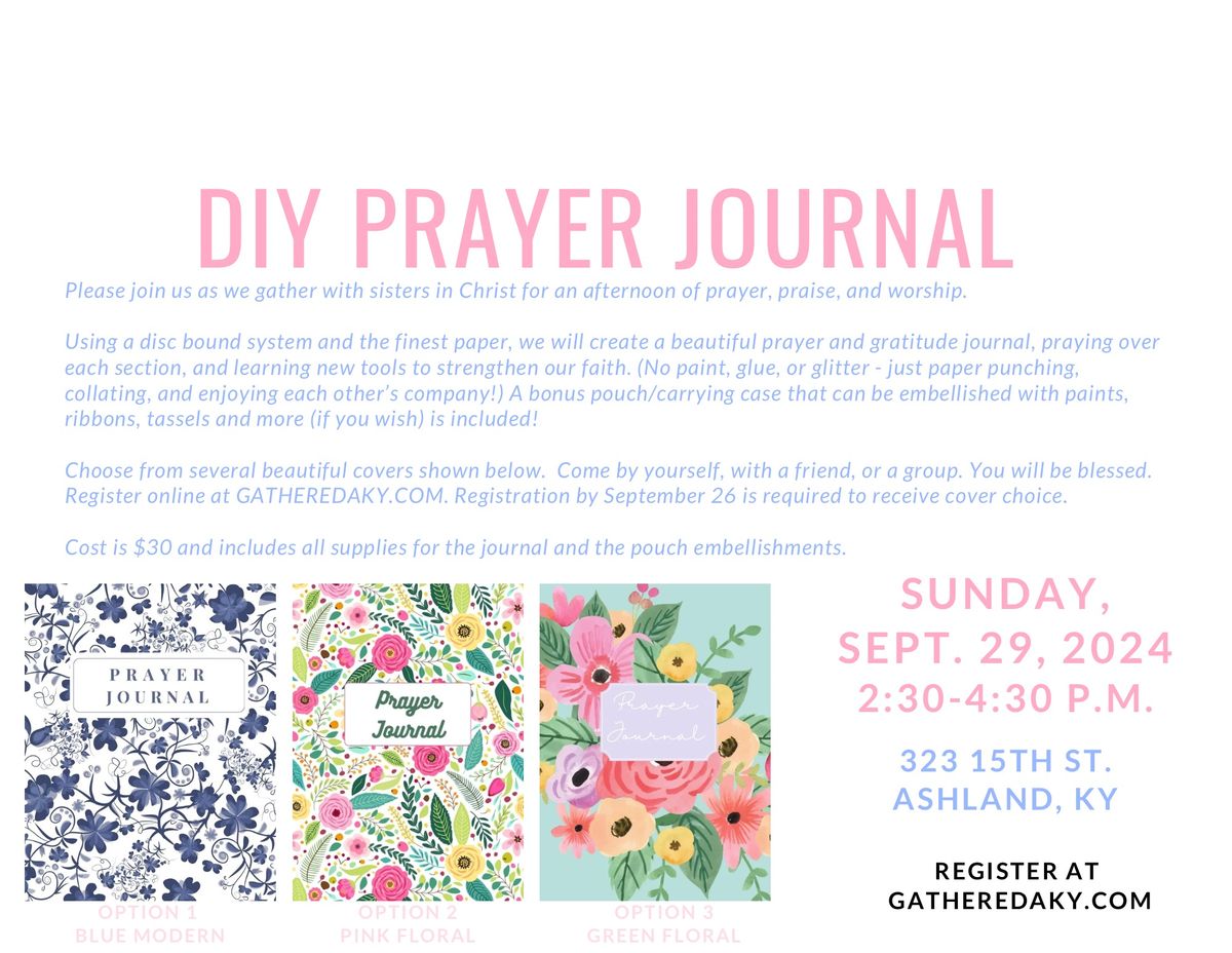 DIY Prayer Journal Event