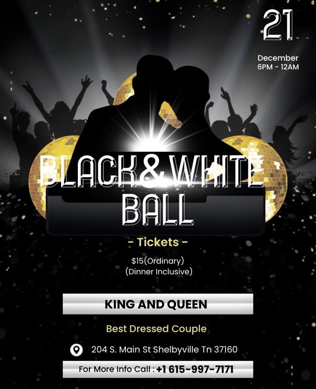 BLACK AND WHITE BALL