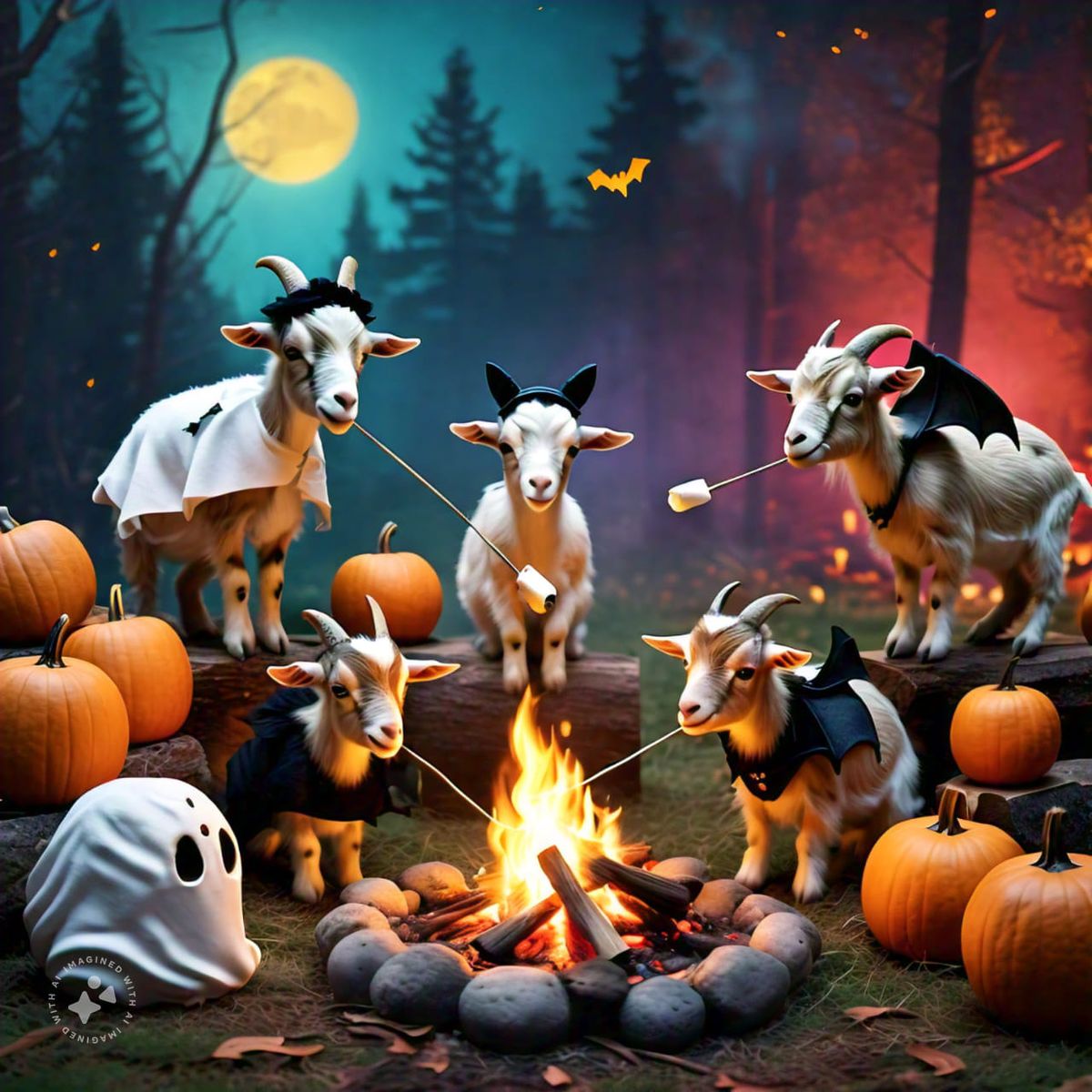 Farm Fall Festivities- Goat Cuddles, S'mores & Spooky Stories 