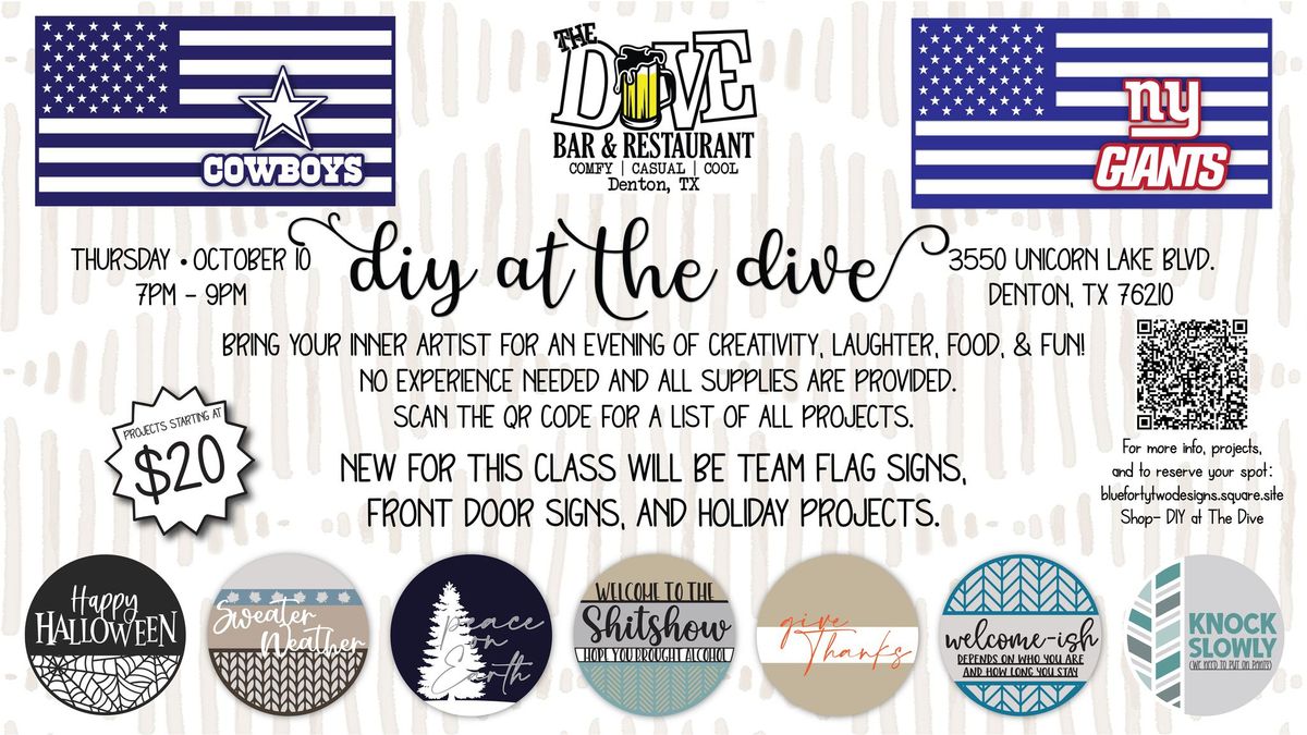 DIY at The Dive with Blue FortyTwo Designs