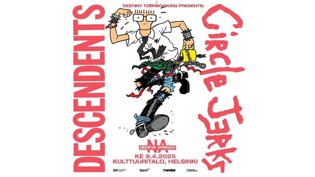 DESCENDENTS (US) \/ CIRCLE JERKS (US) \/ NEGATIVE APPROACH (US) \/ ke 9.4.2025 Kulttuuritalo, Helsinki