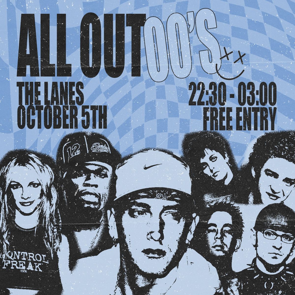 All Out 00's - Free Entry