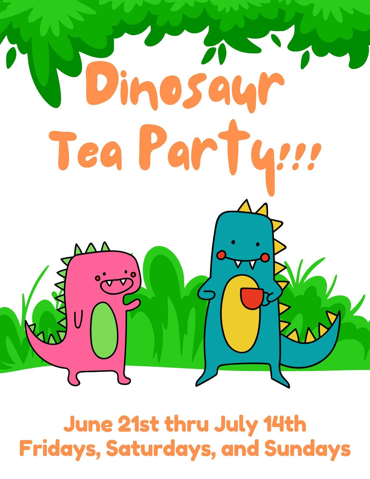 Dinosaur Tea Party