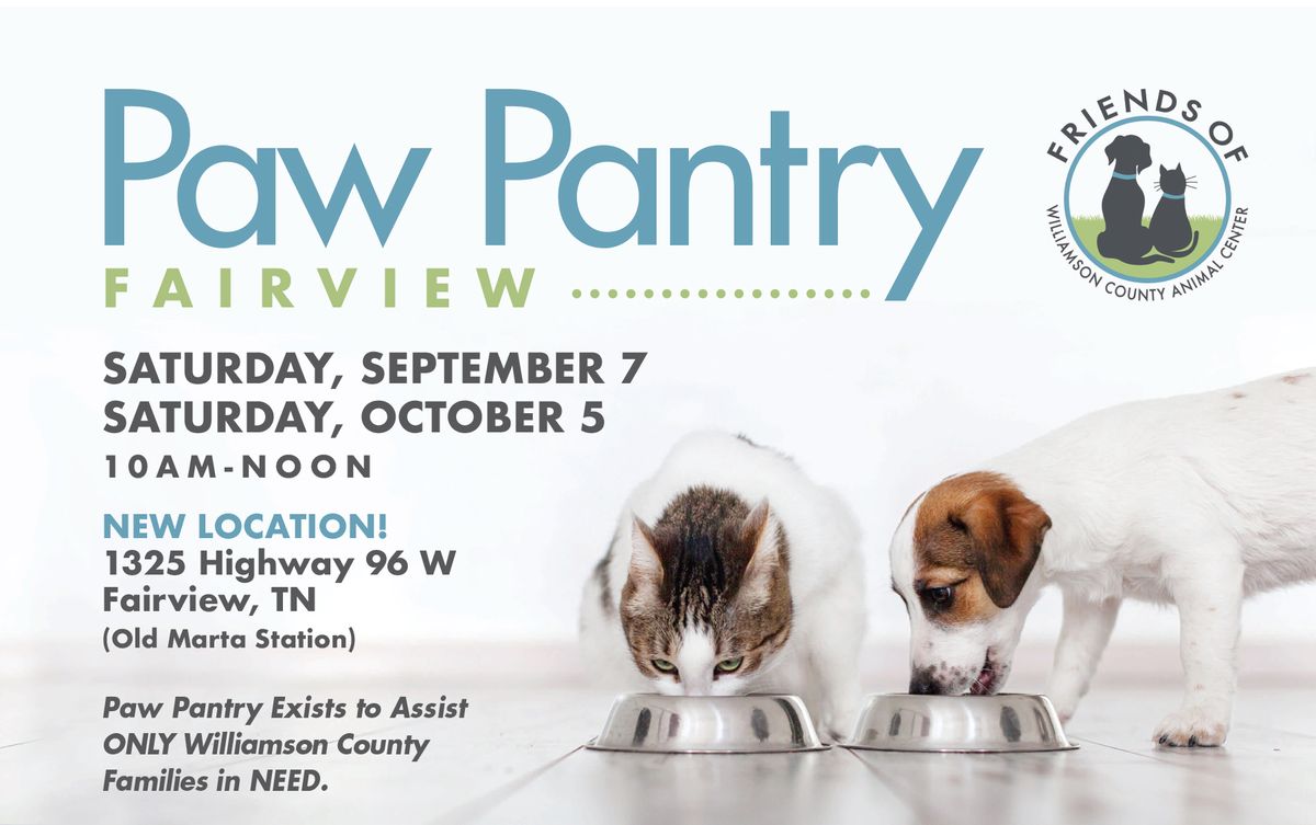 WCAC Paw Pantry - Fairview