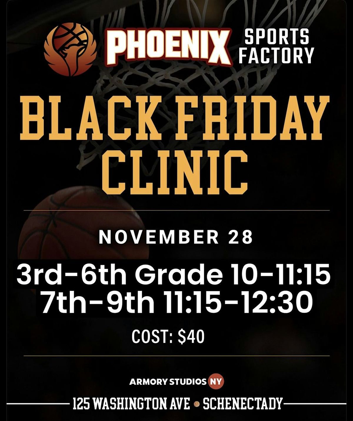 BLACK FRIDAY CLINIC $40