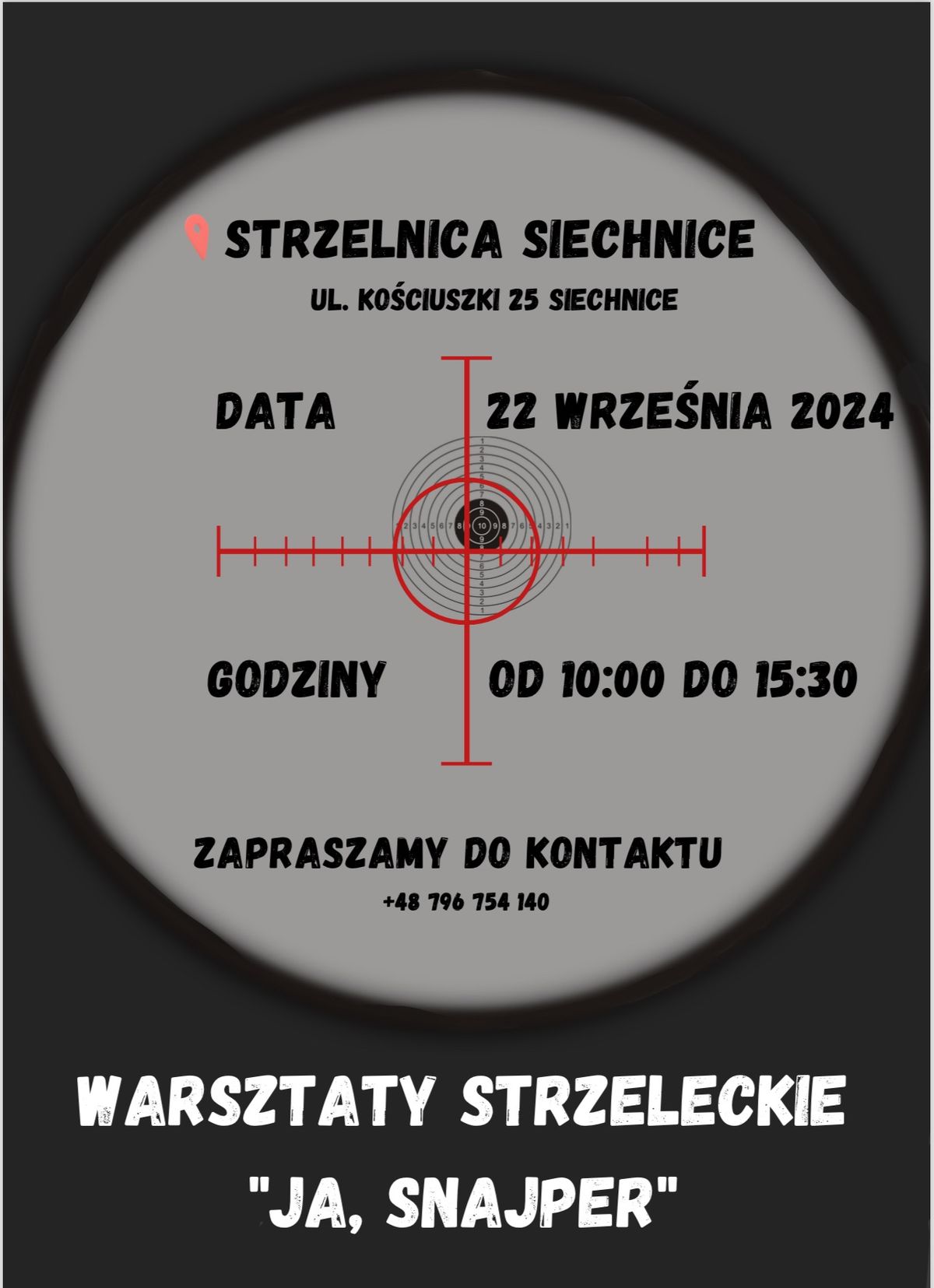 Warsztaty strzeleckie "JA, SNAJPER" 