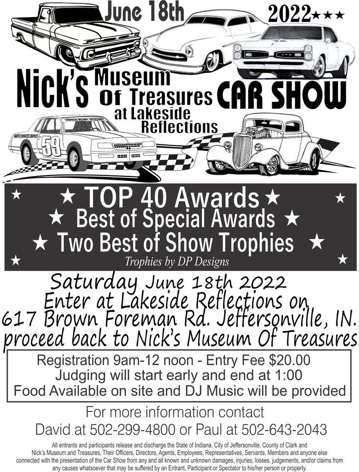 Car Show 2022, Lakeside Reflections, Jeffersonville, 18 June 2022