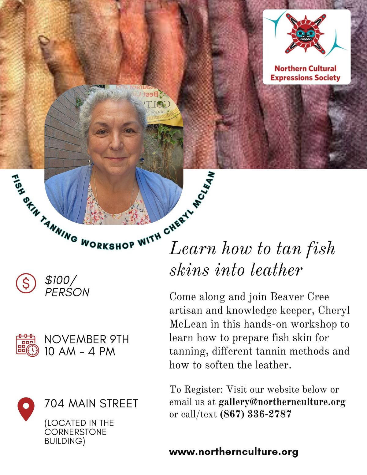 Fish Tanning Workshop with Cheryl McLean