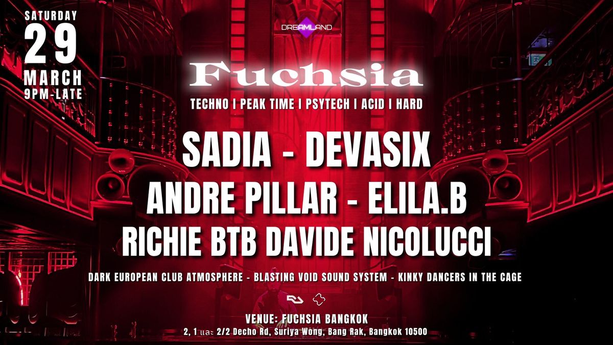 DREAMLAND TECHNO TAKEOVER at FUCHSIA Club Bangkok