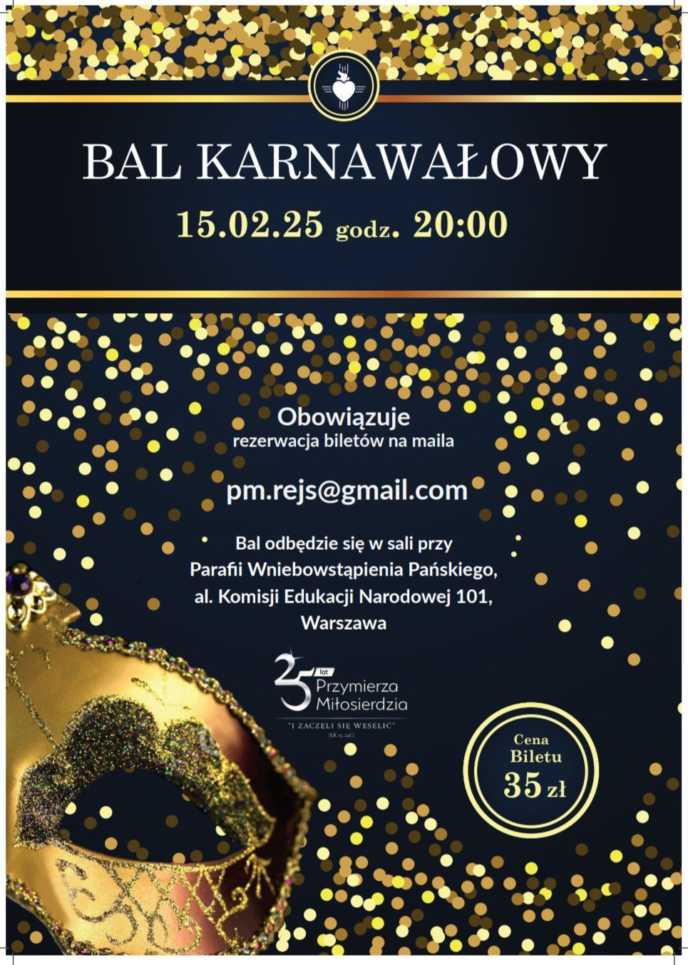 ?Wielki Bal Karnawa\u0142owy - 2025 r. ?\n\n\nGREAT PARTY AT AN EXCELLENT PRICE\n\n