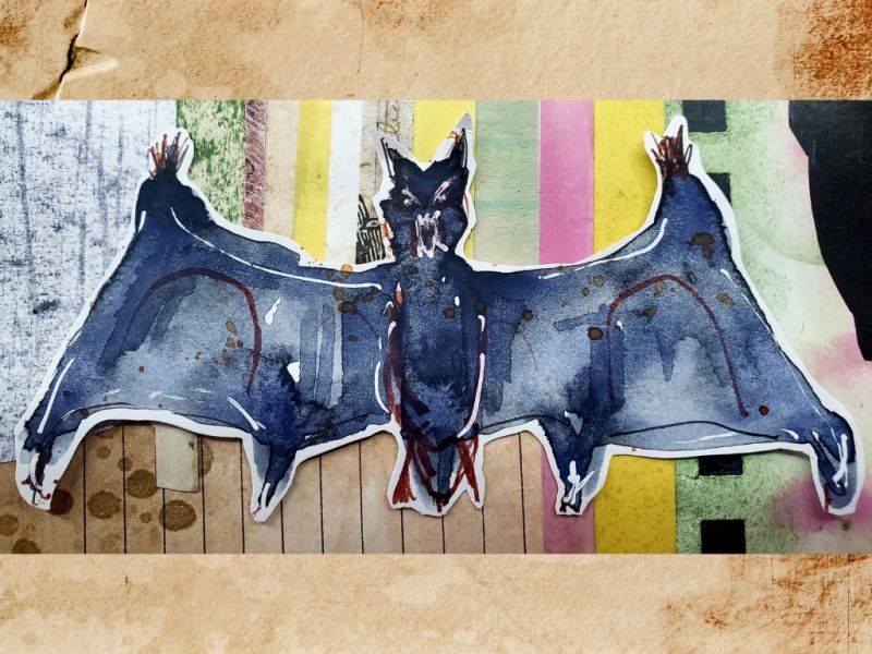 B389 Exploring Watercolor: Beetles, Bats, and Spiders