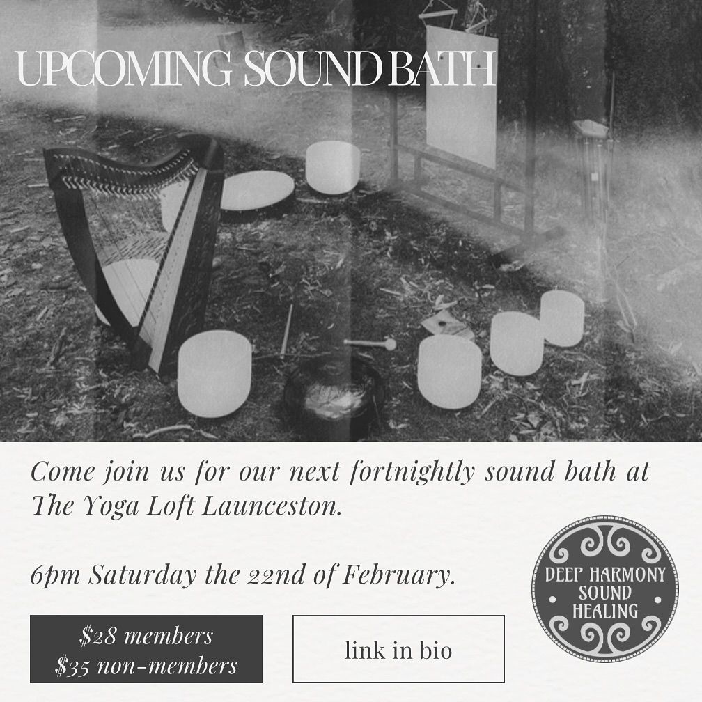 Sound bath at The Yoga Loft Launceston