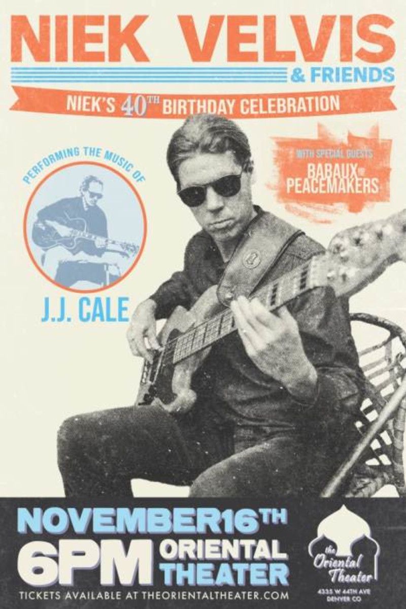 Niek Velvis & Friends - performing the music of J.J. Cale at Oriental Theater Denver