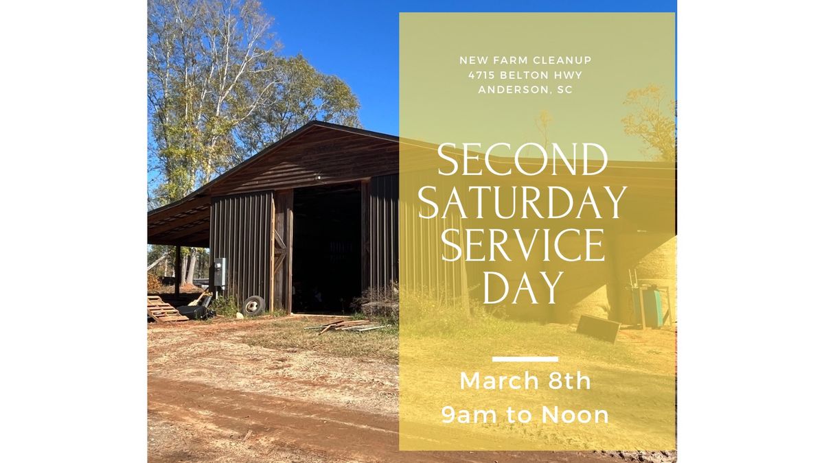 March - Second Saturday Service Day