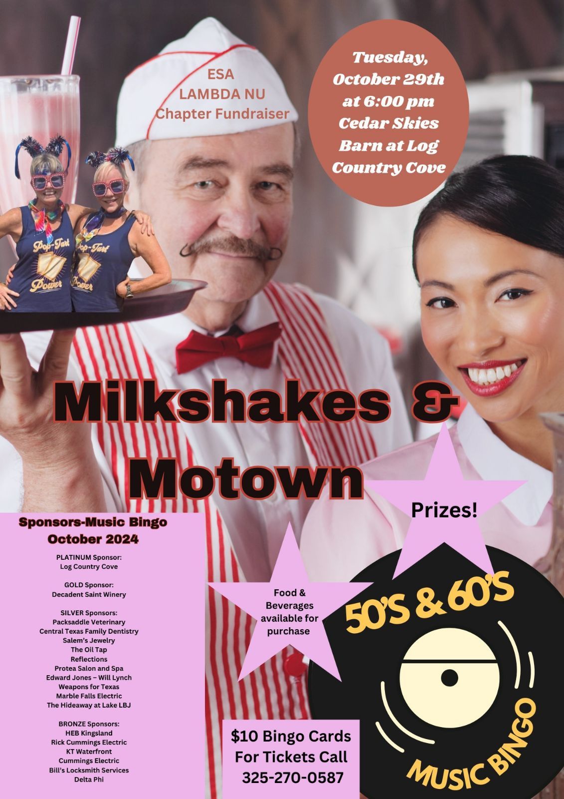 Lambda Nu Milkshake and Motown Music Bingo