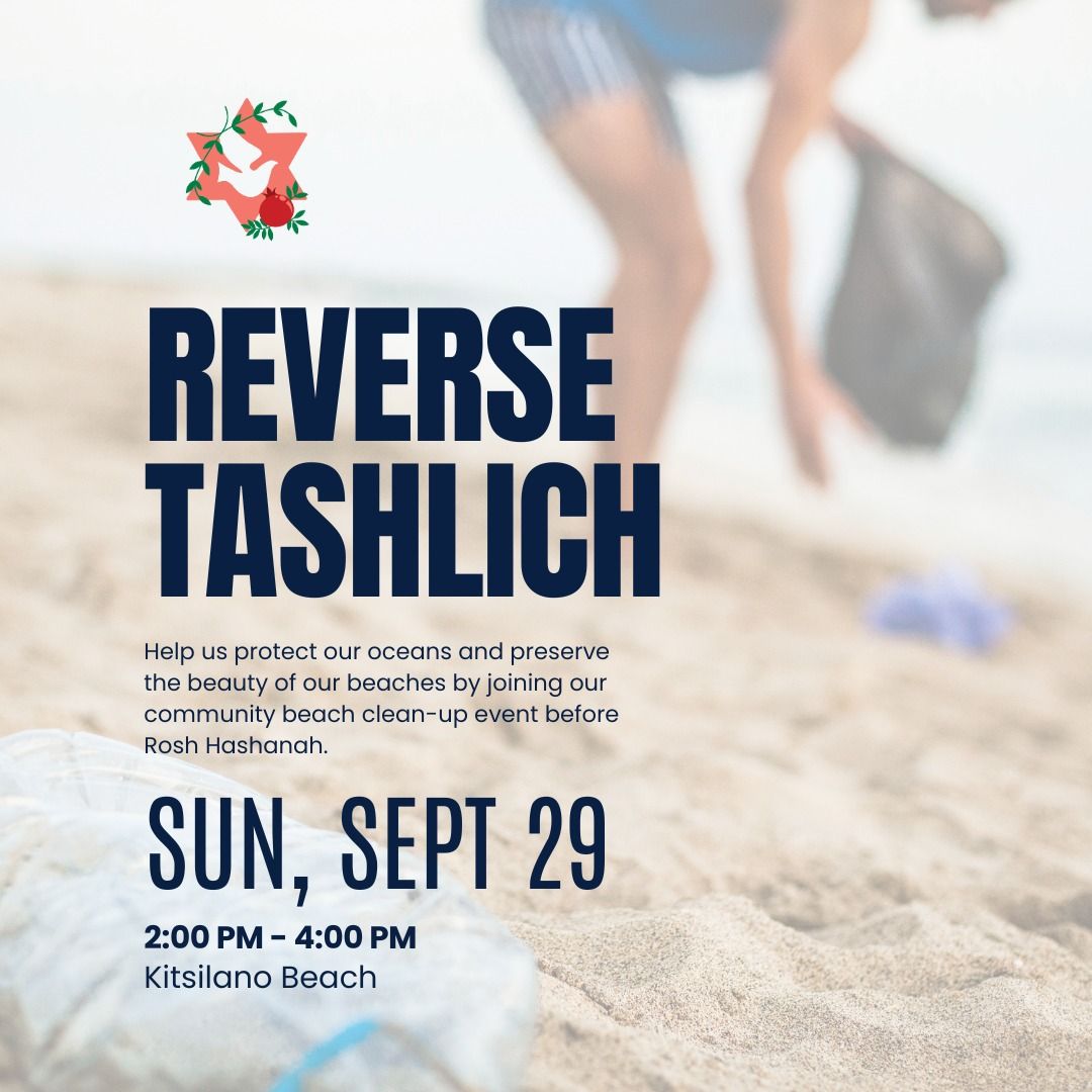 Reverse Tashlich Beach Clean Up Project