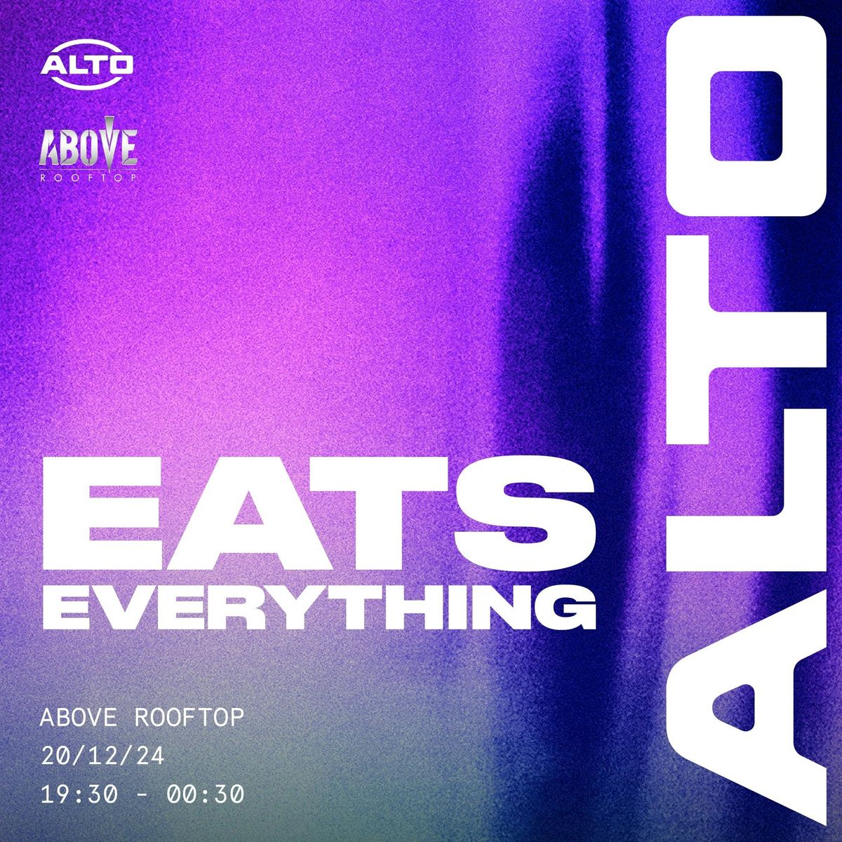 ALTO presents Eats Everything | 20.12.24 | ABOVE Newcastle