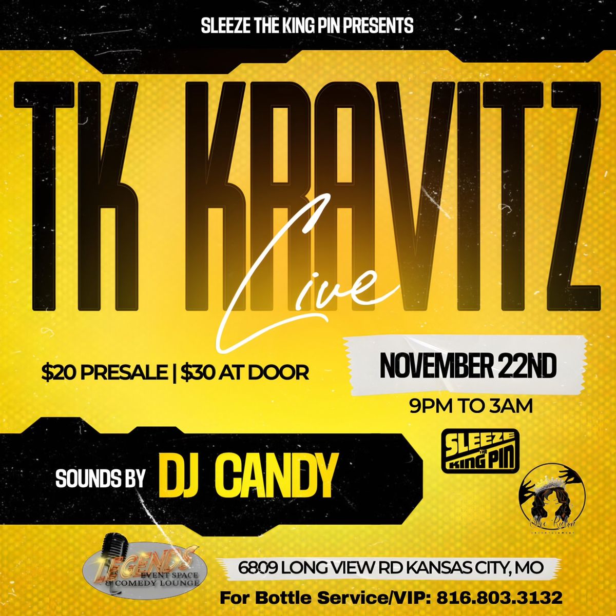 TK Kravitz Live