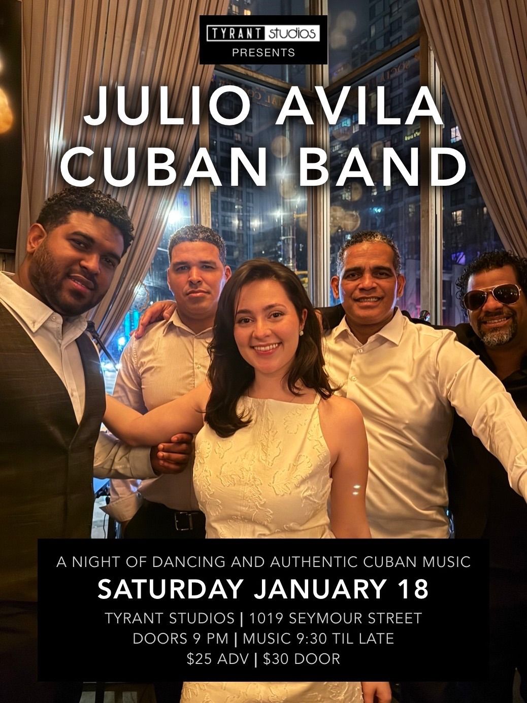 Julio Avila Cuban Band Live at Tyrant Studios - Vancouver