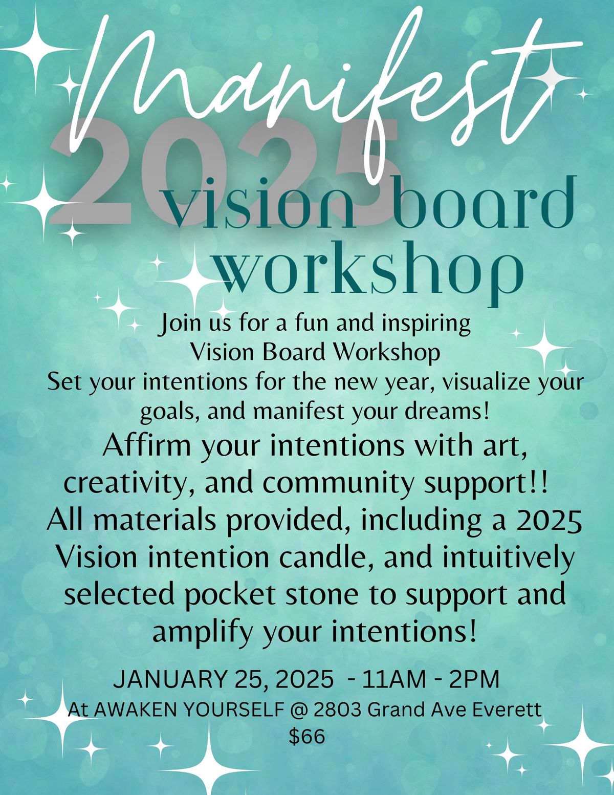 \u2728MANIFEST 2025- Vision Board Workshop\u2728