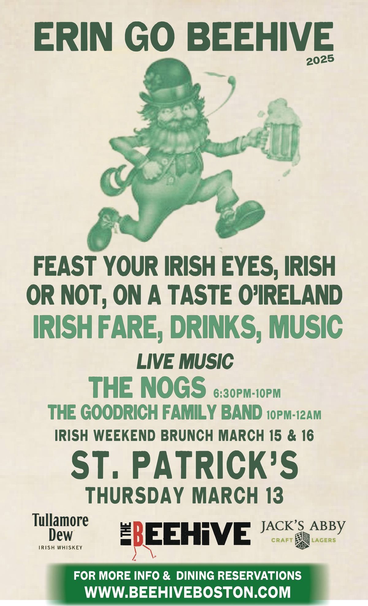 Erin Go Beehive! St. Patrick\u2019s Celebration