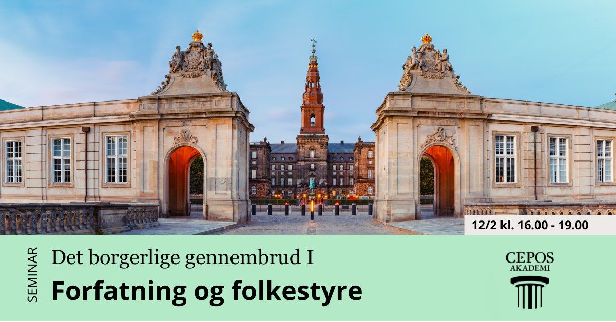 \u00c5bent seminar: Det borgerlige gennembrud I - Forfatning og folkestyre