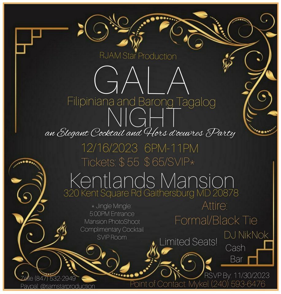 Filipiniana and Barong Tagalog Gala Night An Elegant Cocktail and Hors