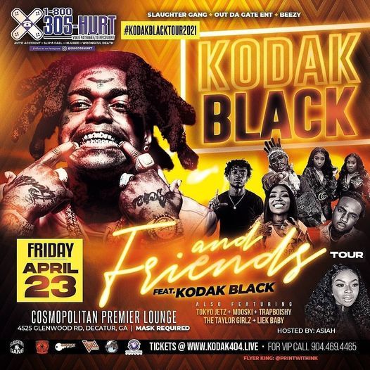 Kodak Black & Friends \/\/ Atlanta, GA \/\/ April 23rd