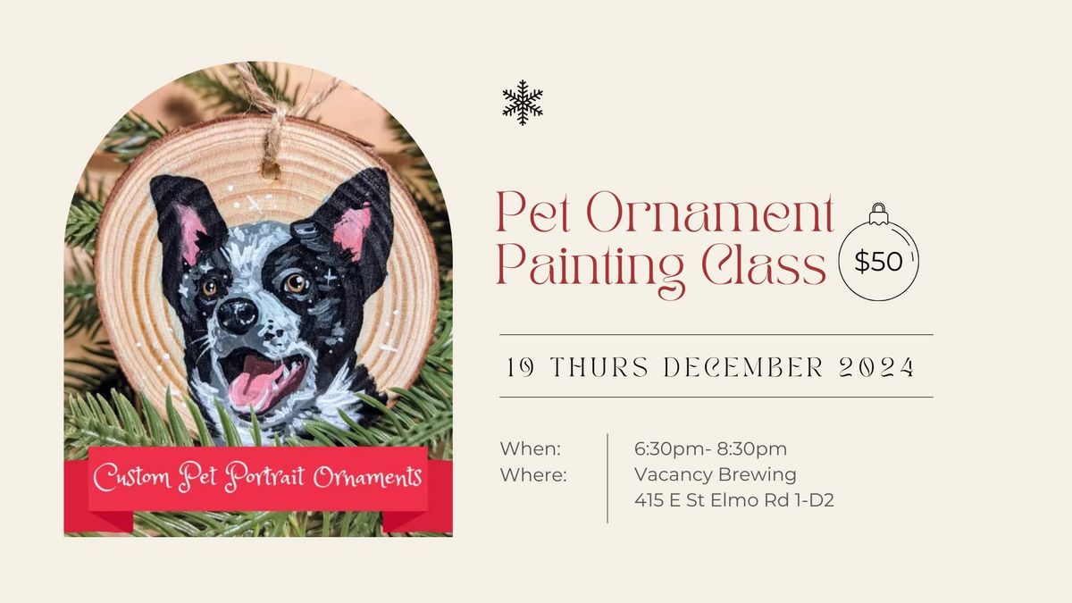 Pet Ornament Painting Class