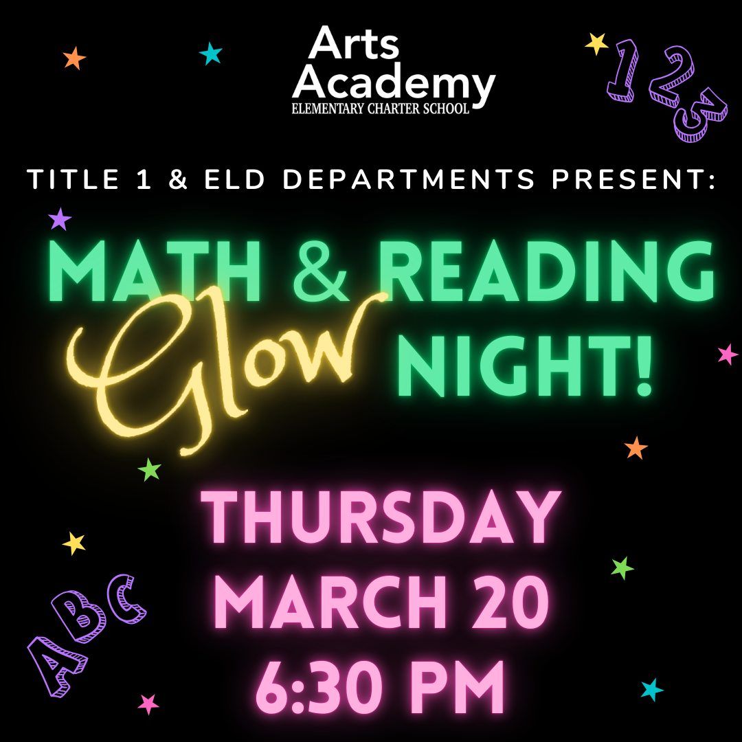 Math & Reading Glow Night!