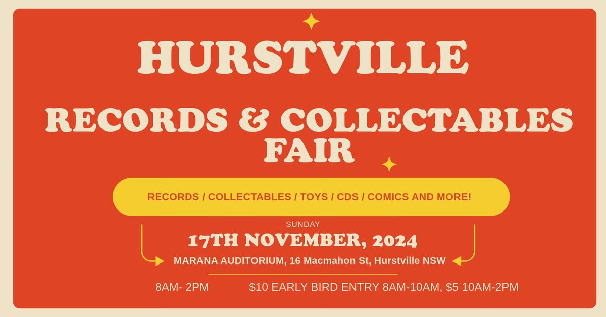 Hurstville Records & Collectables Fair 2024