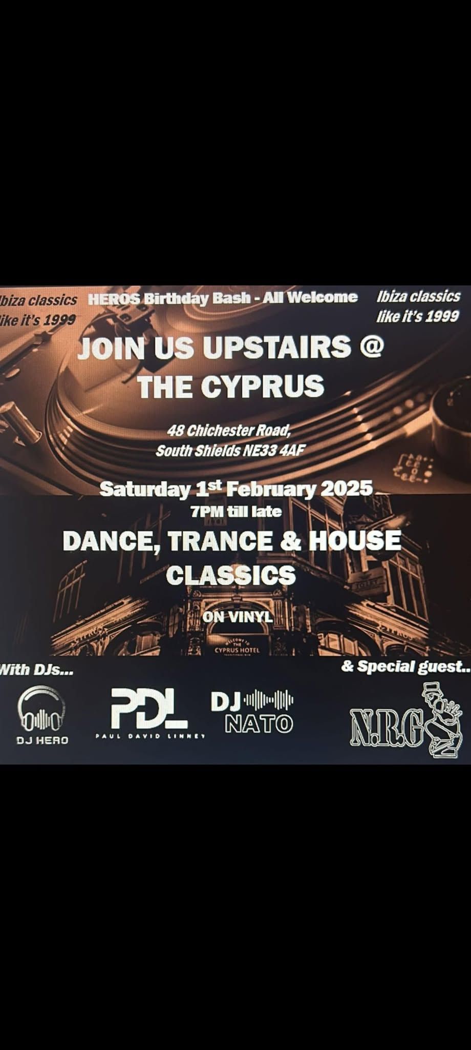 Dance, Trance and House Classics VINYL NIGHT IBIZA 