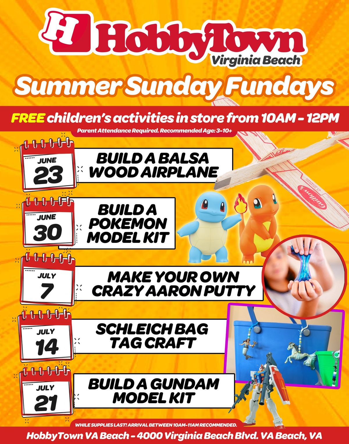 Summer Sunday Fundays - FREE Kids' Activities!