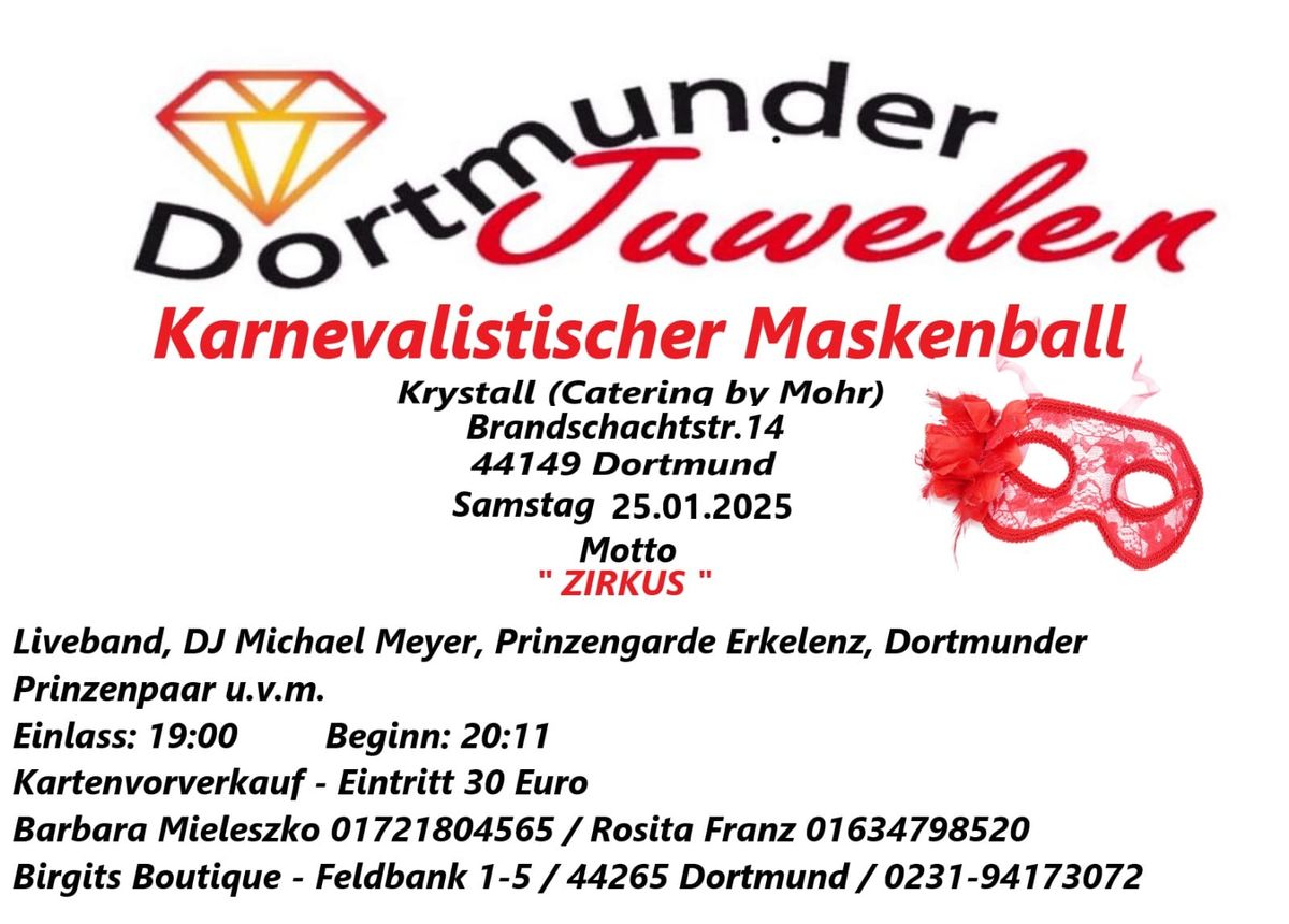 Maskenball der Dortmunder Juwelen 