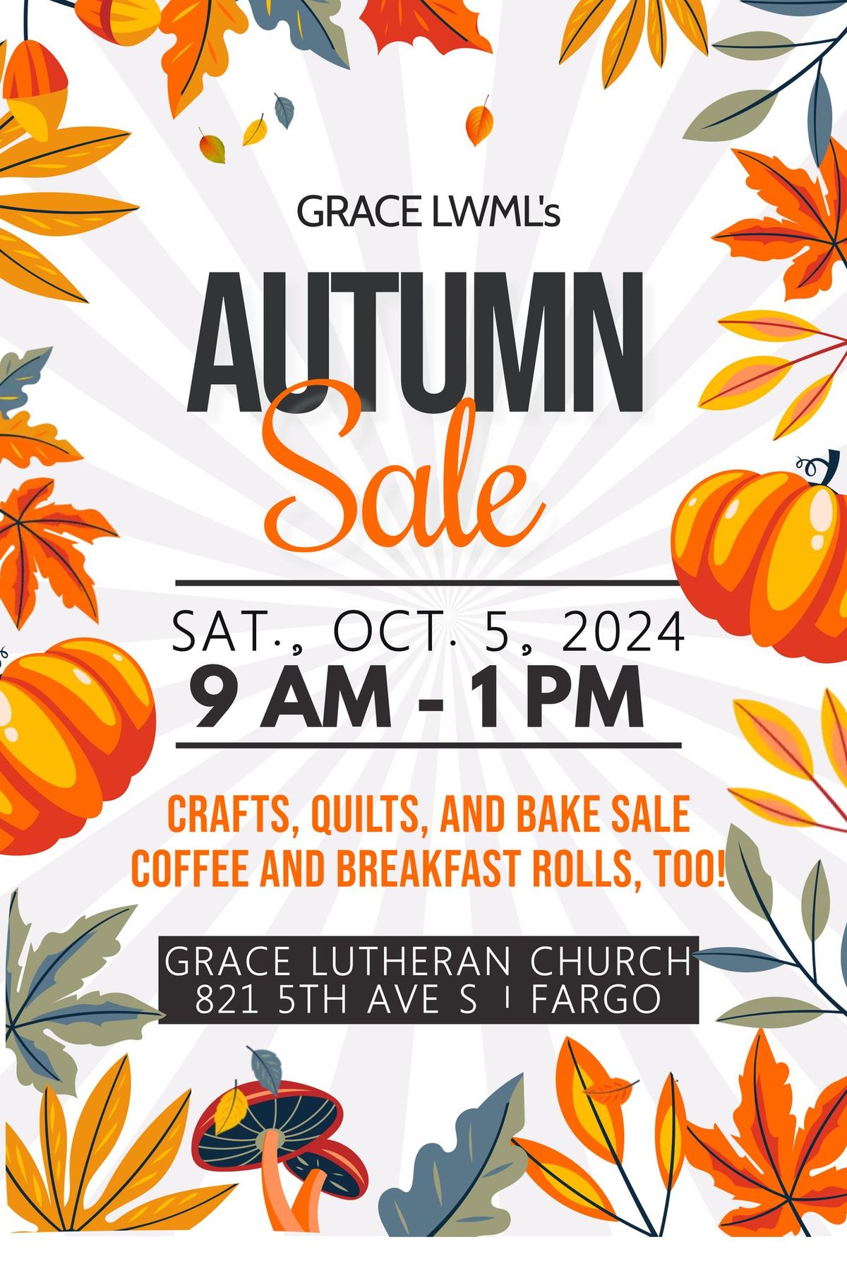 Grace LWML Fall Craft & Bake Sale