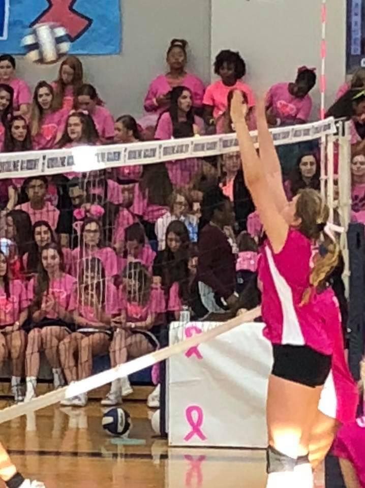 Ursuline Volleyball PINK GAME  vs Sacred Heart