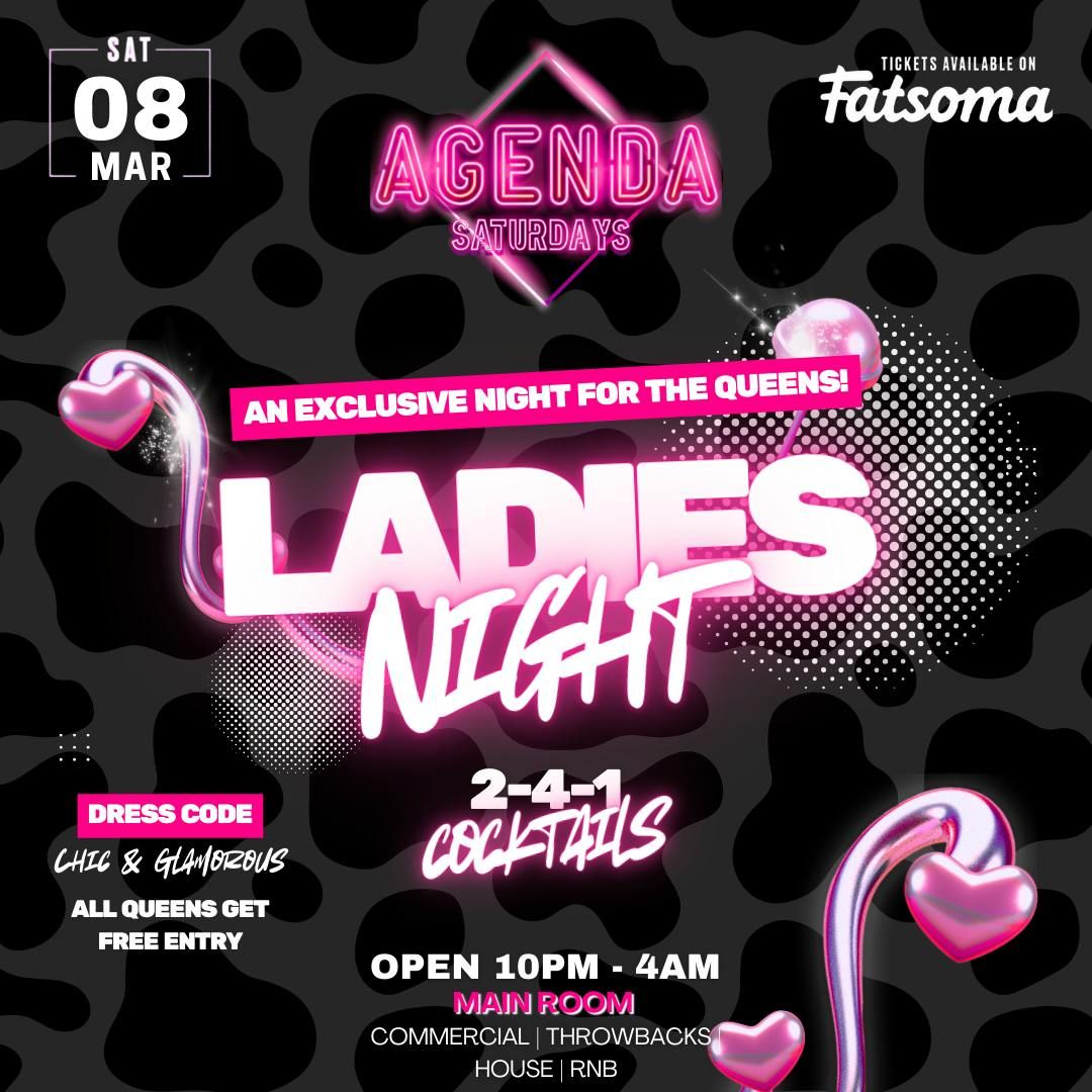 AGENDA SATURDAYS - LADIES NIGHT BOOTHS