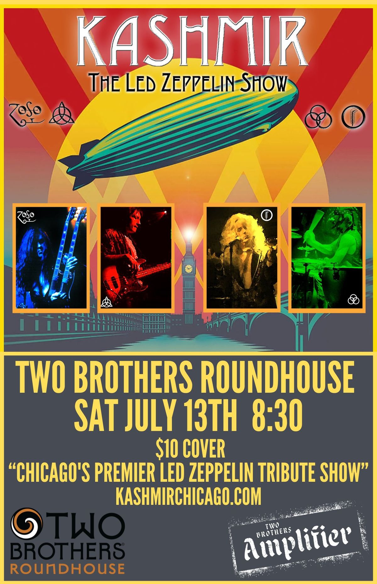 Kashmir - Chicago's Premier Led Zeppelin Tribute! at Two Brothers Roundhouse