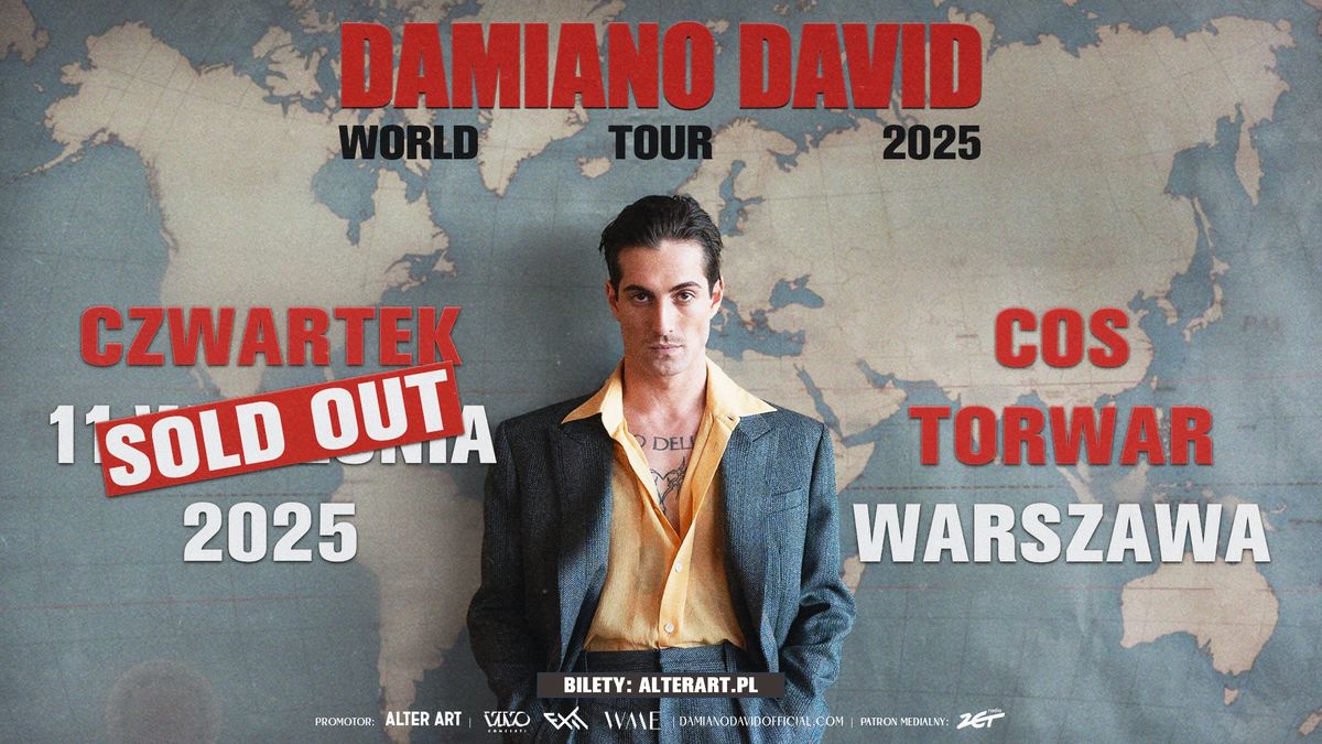 [SOLD OUT] DAMIANO DAVID | 11.09.2025 | COS TORWAR, WARSZAWA