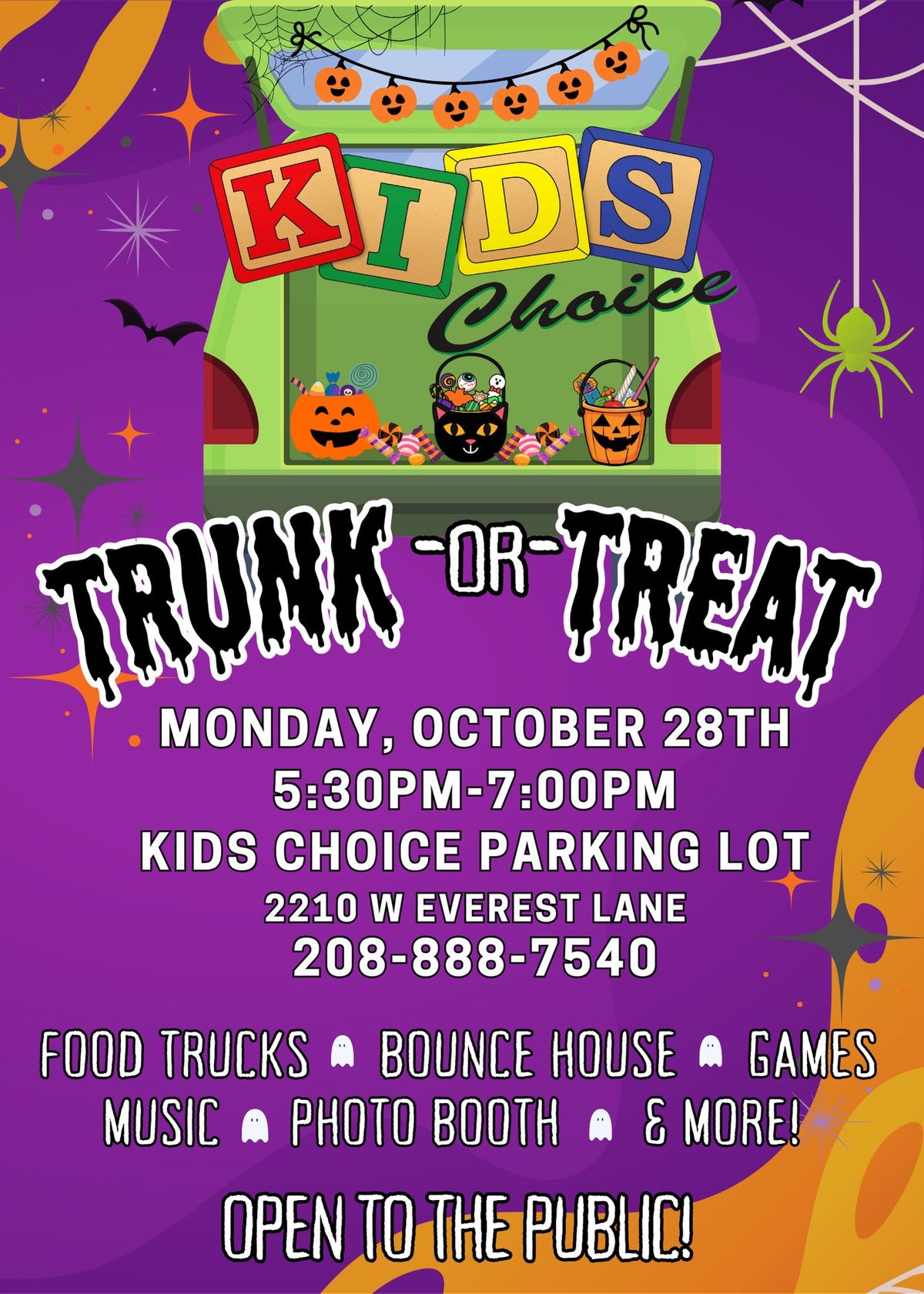 Trunk-or-Treat at Kids Choice