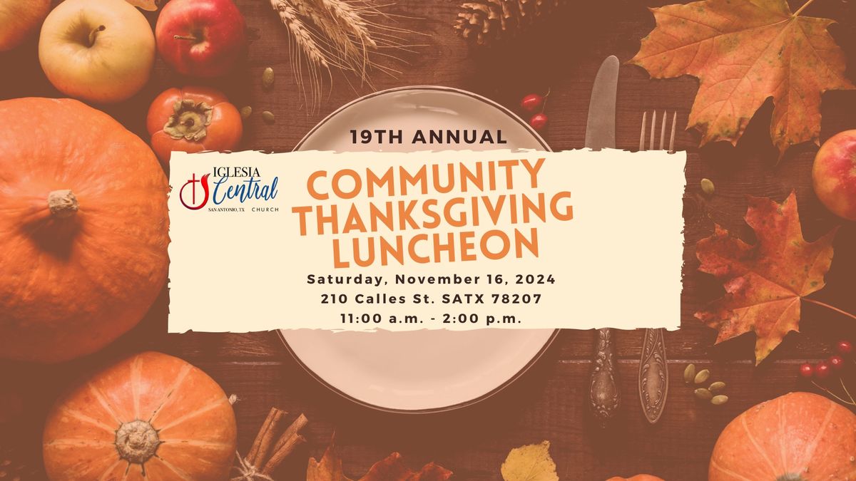 19th Annual Community Thanksgiving Luncheon