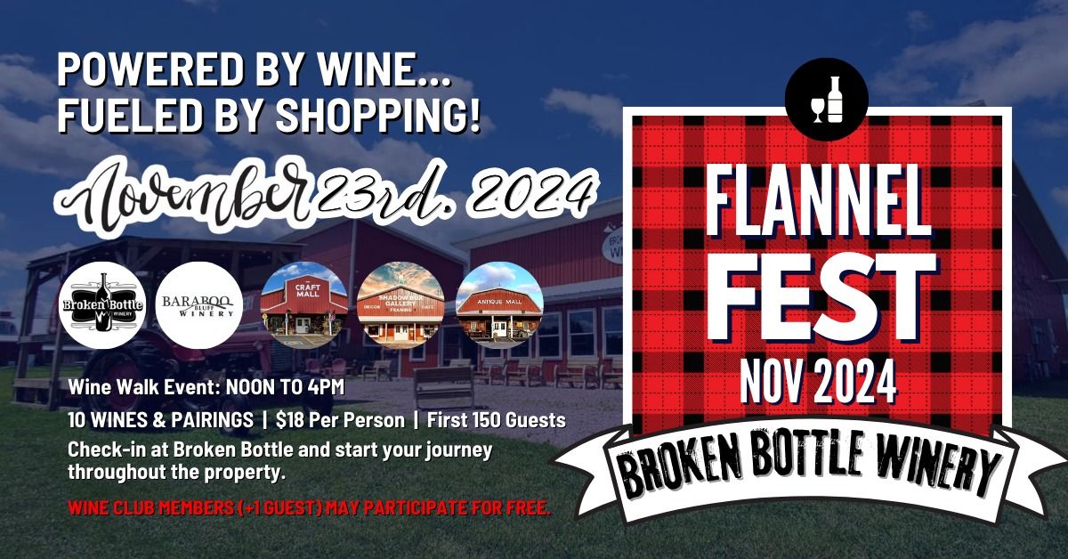 FLANNEL FEST NOV 2024: Powered by WINE - Fueled by Shopping