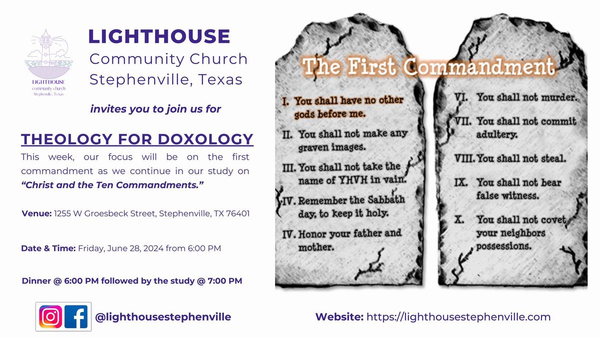 "Theology for Doxology" Fellowship & Worship Gathering