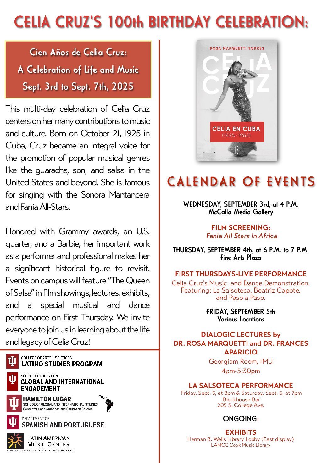 Celia Cruz All Stars at Aventura Arts and Cultural Center