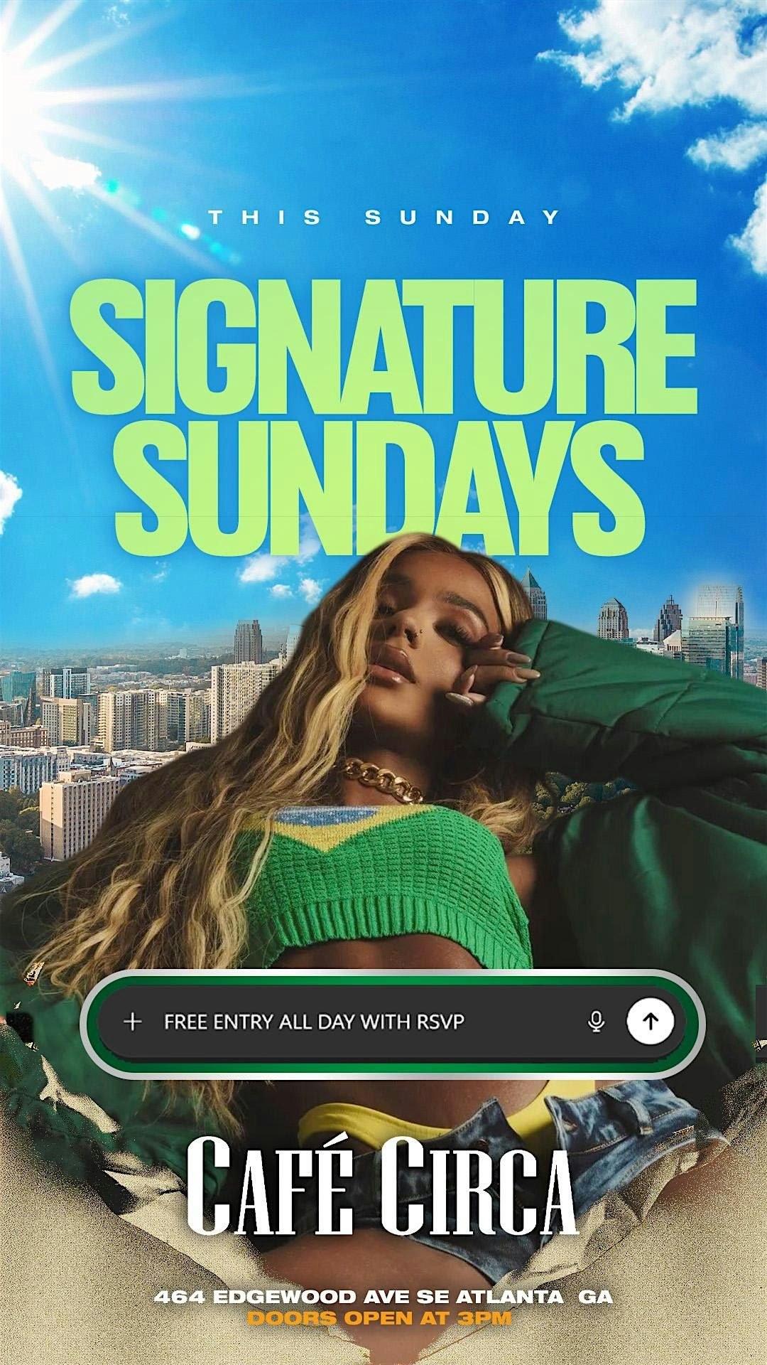 ATL'S #1 ROOFTOP BRUNCH DAY PARTY! SIGNATURE SUNDAYS!