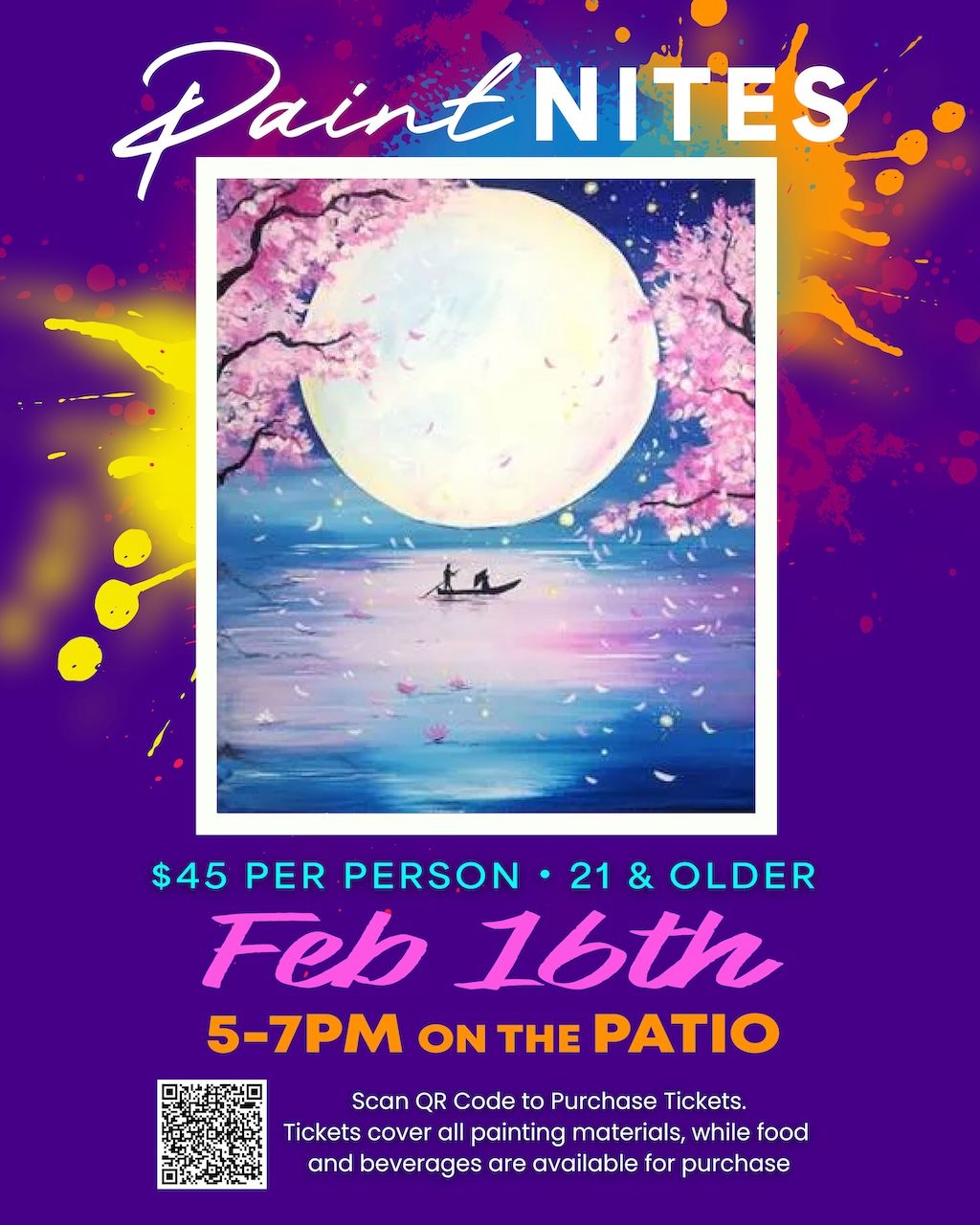 Paint Nite: Cherry Blossom Dreamboat